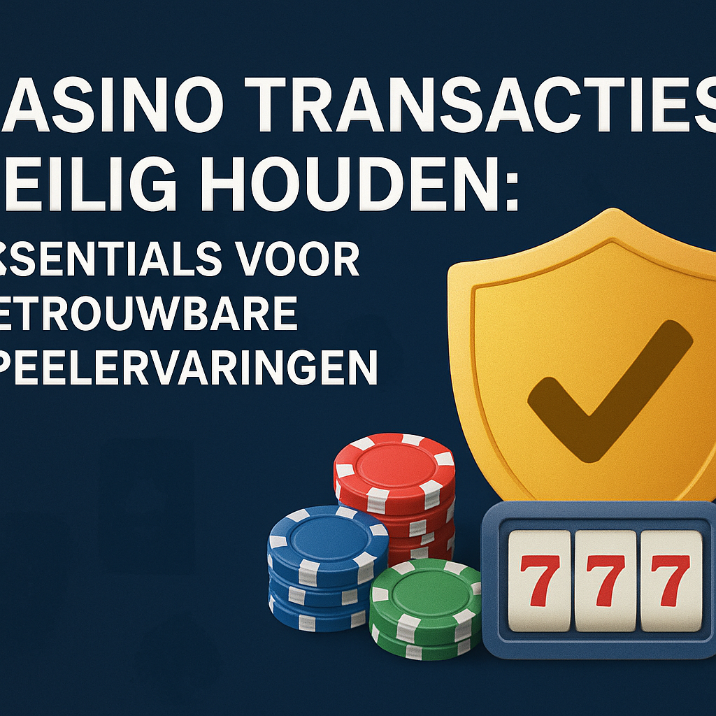 Casino Transacties Veilig Houden: Essentials voor Betrouwbare Speelervaringen