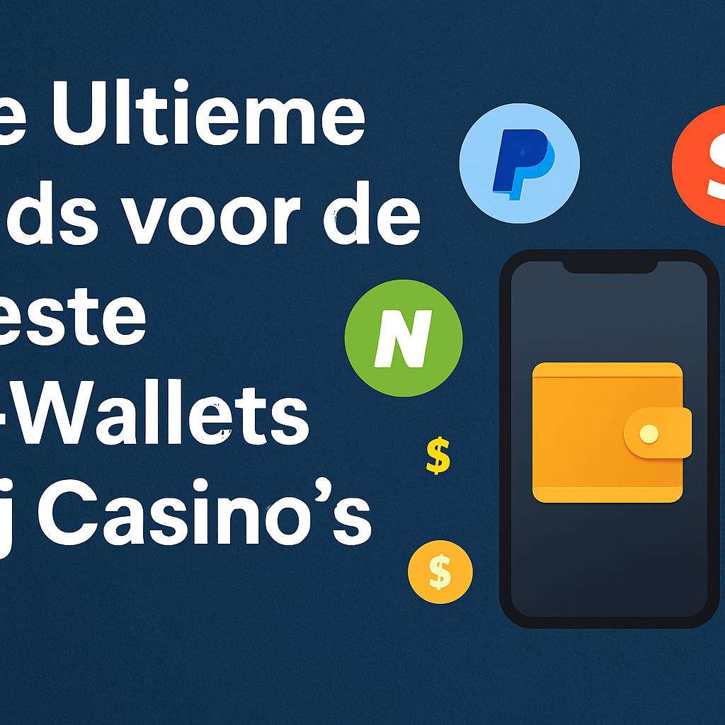 De Ultieme Gids voor de Beste E-Wallets bij Casino’s