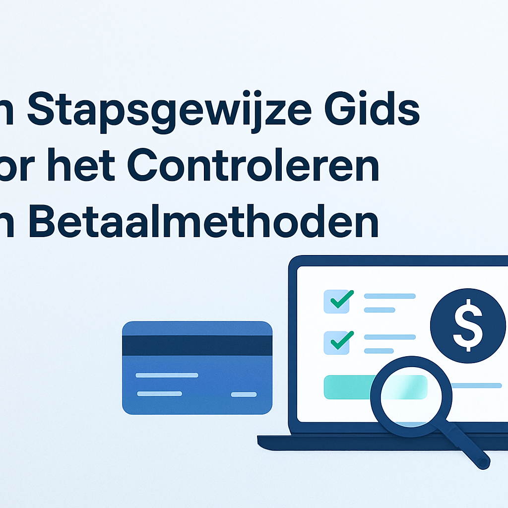 Een Stapsgewijze Gids voor het Controleren van Betaalmethoden