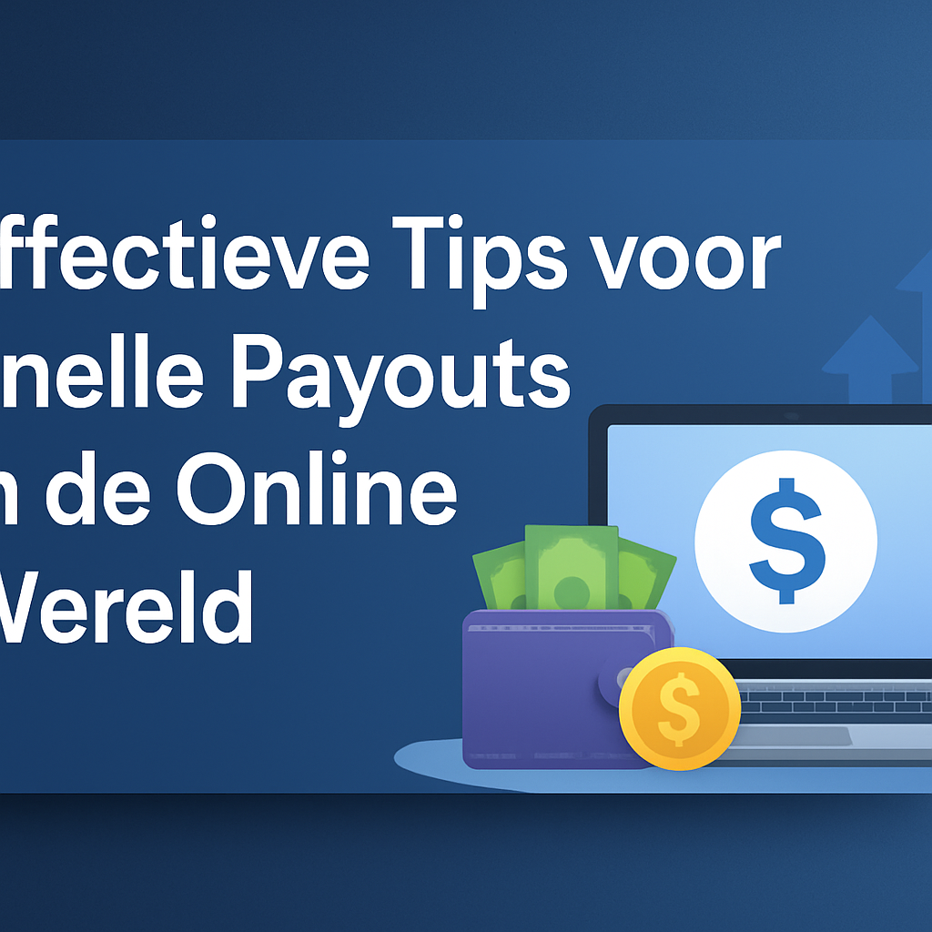 Effectieve Tips voor Snelle Payouts in de Online Wereld