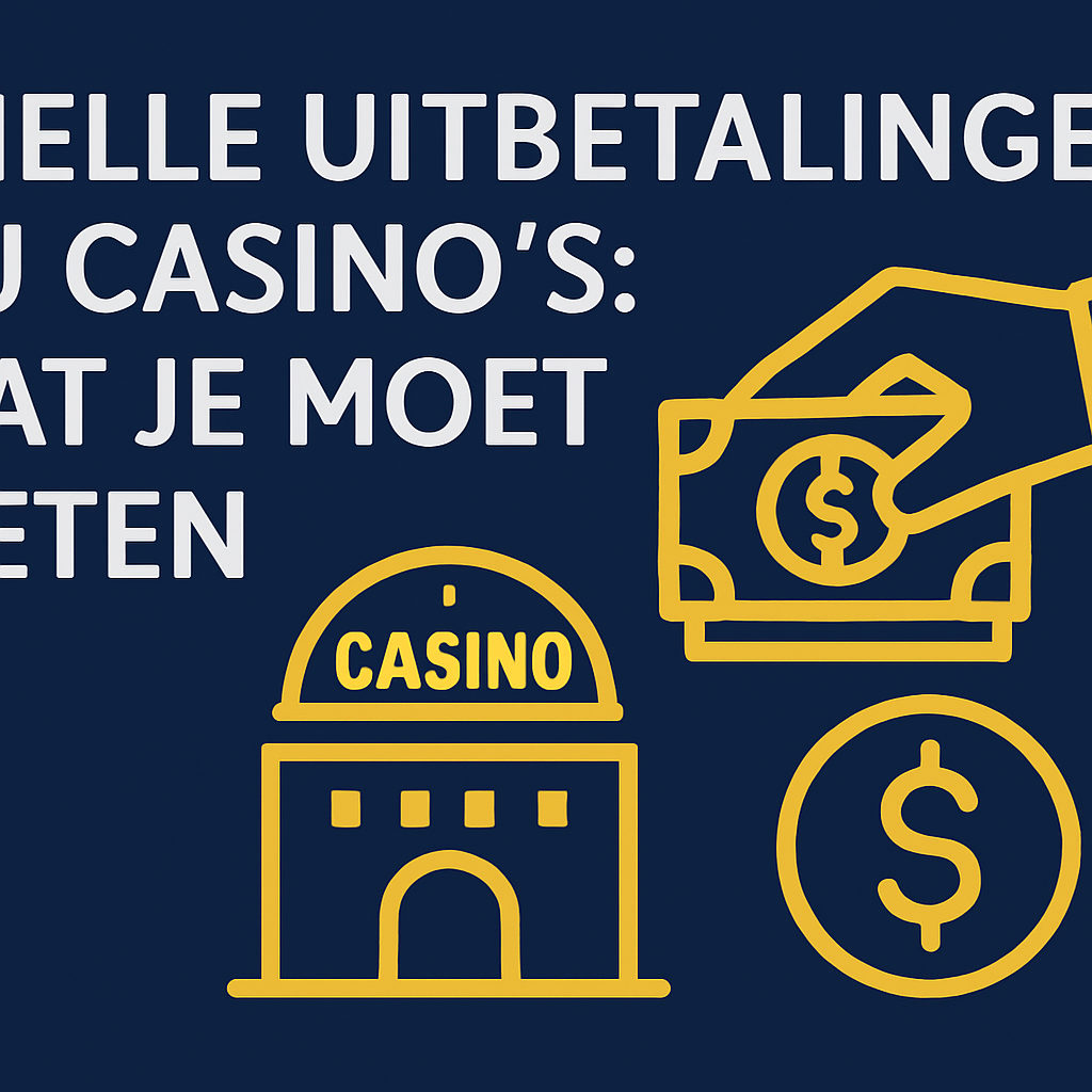 Snelle Uitbetalingen bij Casino’s: Wat je Moet Weten