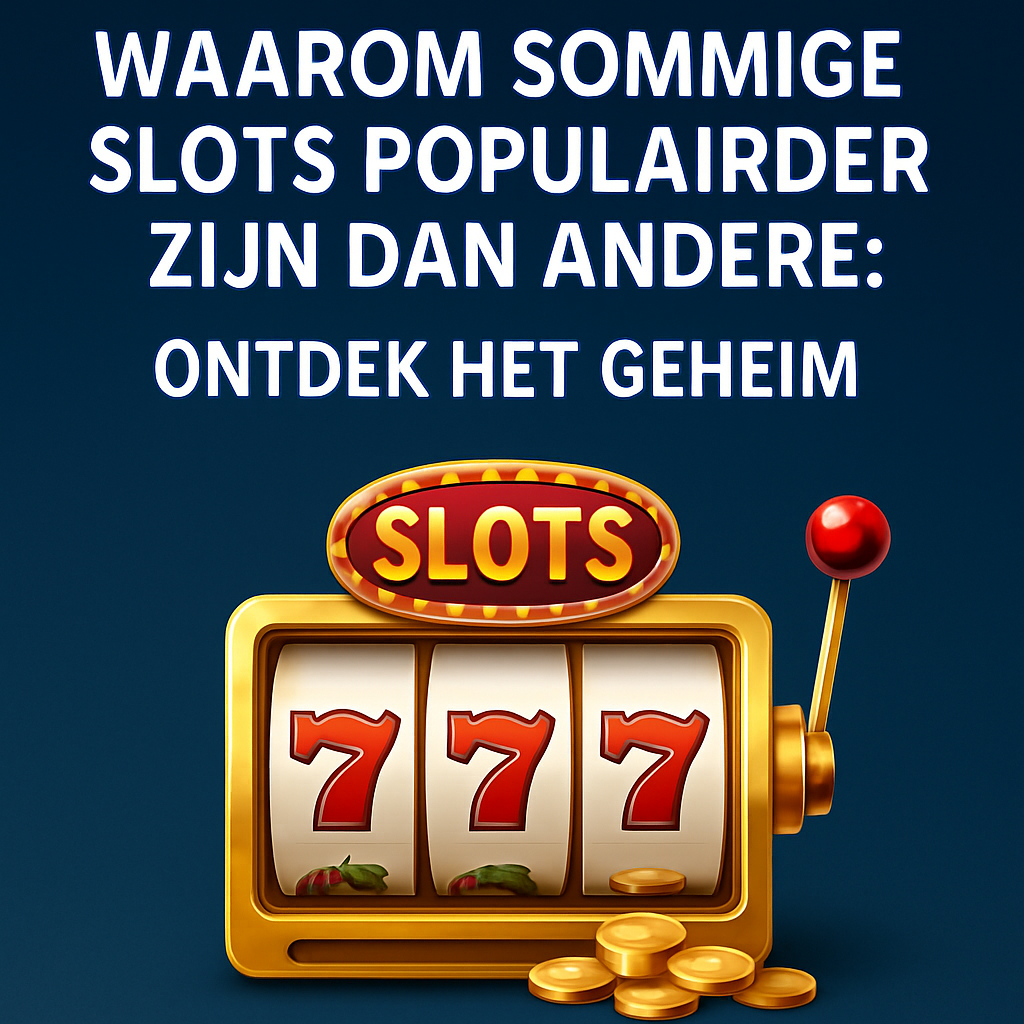 Waarom sommige slots populairder zijn dan andere: Ontdek het Geheim